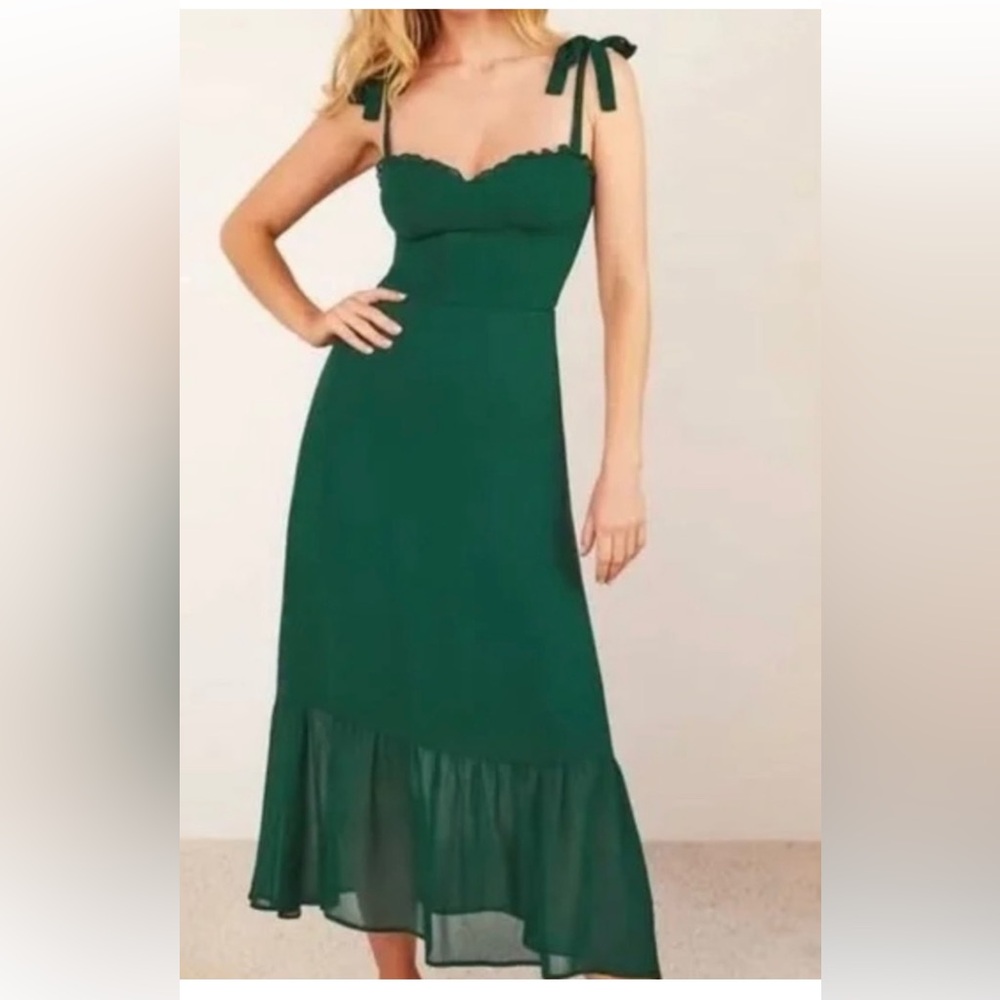 Reformation Nikita Dress emerald